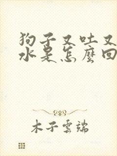 狗子又吐又拉血水是怎么回事