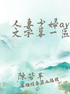 人妻少妇av中文字幕一区二区