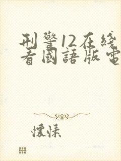 刑警12在线观看国语版电视剧