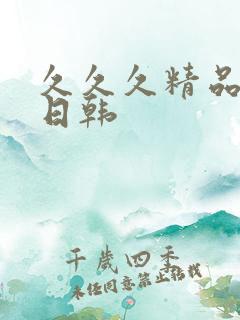 久久久精品国产日韩