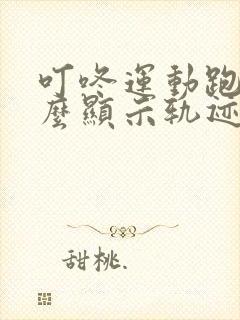 叮咚运动跑步怎么显示轨迹