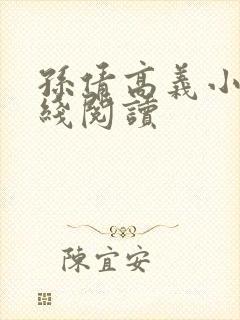 孙倩高义小说在线阅读