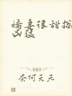 娇妻很甜总裁很凶猛