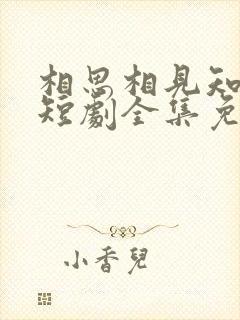 相思相见知何日短剧全集免费观看