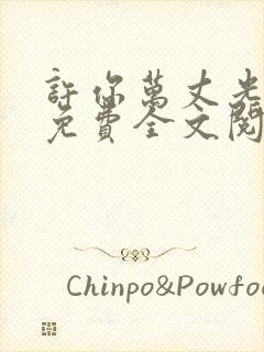 许你万丈光芒好免费全文阅读