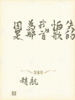 因为我怕失去你是哪首歌的歌词