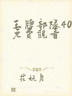 王牌部队40集免费观看