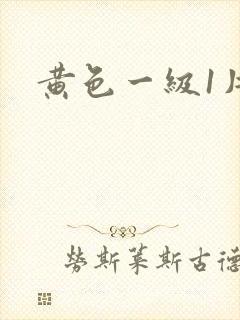 黄色一级1片