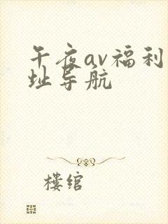 午夜av福利网址导航