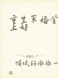 重生军婚首长晚上好