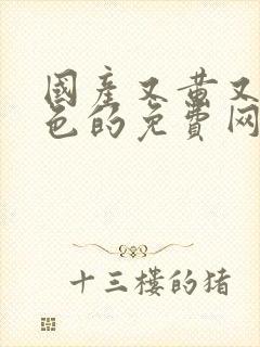 国产又黄又湿又色的免费网站