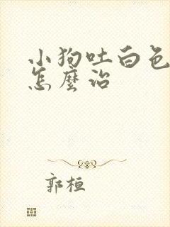 小狗吐白色粘液怎么治