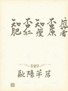 知否知否应是绿肥红瘦原著小说叫什么