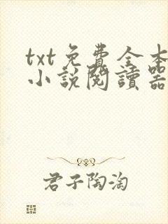 txt免费全本小说阅读器下