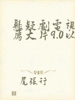 悬疑剧电视剧推荐大片9.0以上评分