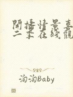 开播情景喜剧第二季在线观看