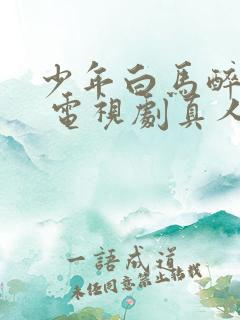 少年白马醉春风 电视剧真人版