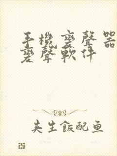 手机变声器实时变声软件