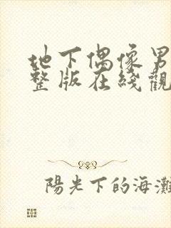 地下偶像男团完整版在线观看