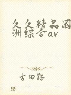 久久精品国产亚洲综合av