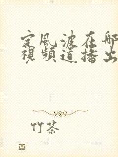 定风波在哪个电视频道播出