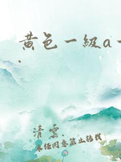 黄色一级a一片.