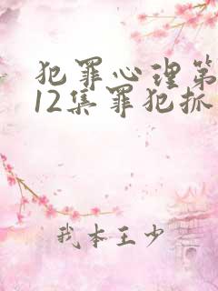 犯罪心理第二季12集罪犯抓住了没