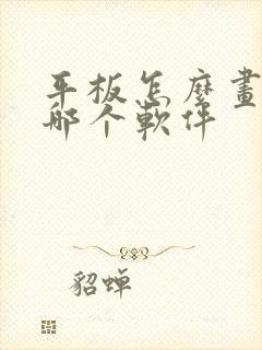 平板怎么画画用哪个软件