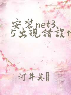 安装net3.5出现错误代码0x80070005