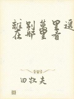 离别万里遥无期在哪里看