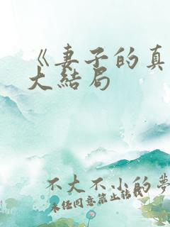 《妻子的真相》大结局