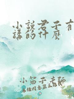 小说君子有九思讲的什么