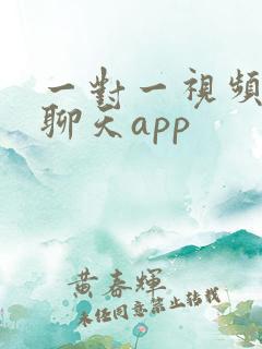 一对一视频匹配聊天app