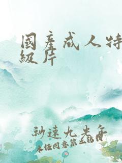 国产成人特黄一级片