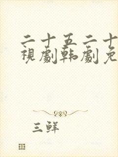 二十五二十一电视剧韩剧免费观看高清