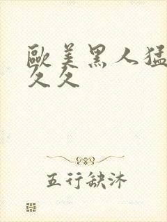 欧美黑人猛交性久久