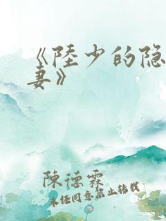 《陆少的隐婚甜妻》