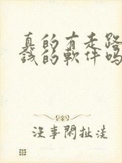 真的有走路能赚钱的软件吗