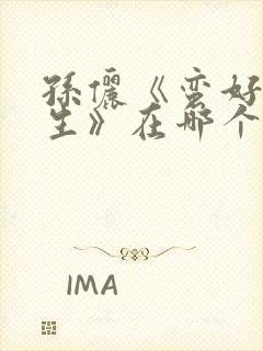 孙俪《蛮好的人生》在哪个台播出