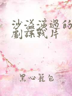 沙溢演过的电视剧谍战片