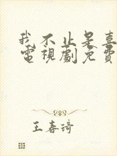 我不止是喜欢你电视剧免费观看