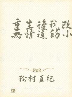 重生后我改修成无情道的小说