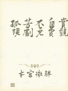 孤芳不自赏 电视剧免费观看策驰