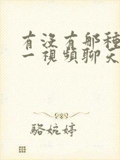 有没有那种一对一视频聊天的软件