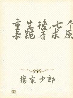 重生后,七个兄长跪着求原谅丨