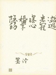 隐婚曝光:总裁的掌心宠逃婚了免费阅读