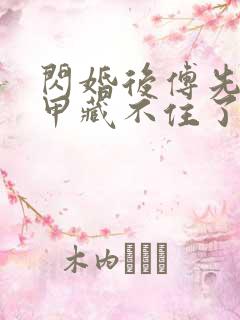 闪婚后傅先生马甲藏不住了全文无删减