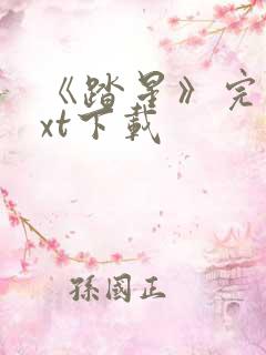 《踏星》完本txt下载