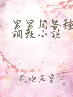 男男用各种道具调教小说