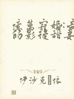 亿万宠婚:帝少的影后甜妻